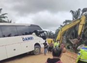 Kecelakaan Bus Damri Sintang–Pontianak di Penyeladi Sanggau, Satu Penumpang Meninggal Dunia